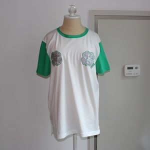 NWOT PINK St. Patrick's Day Sequin Tee